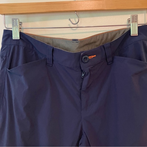 Orvis Womens Nylon Blend Outdoor Hiking Capri Pants Shorts Navy Size 6 Camping - Picture 2 of 7